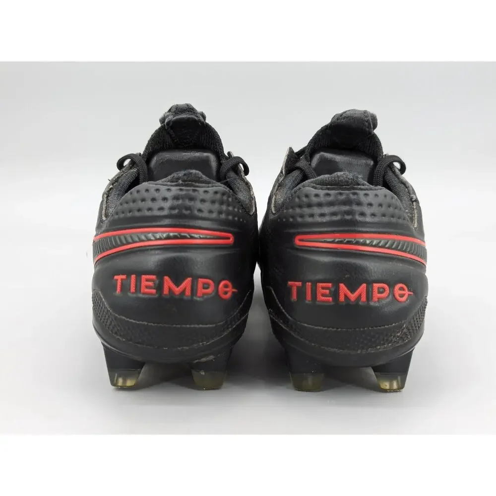 Nike Tiempo Legend 8 VIII Elite Soccer Cleats Size 6.5 Black Red AT5293-060